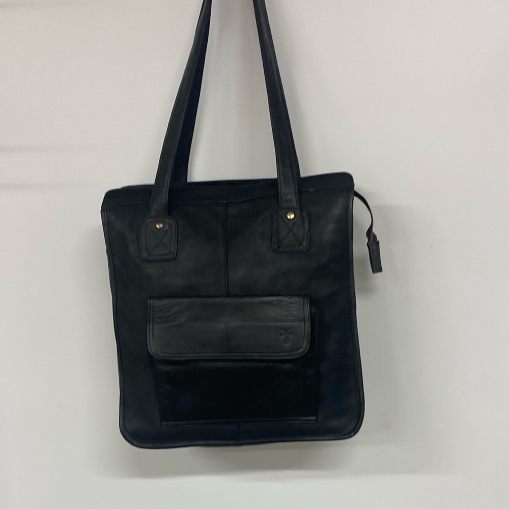 Black Leather Tote Bag